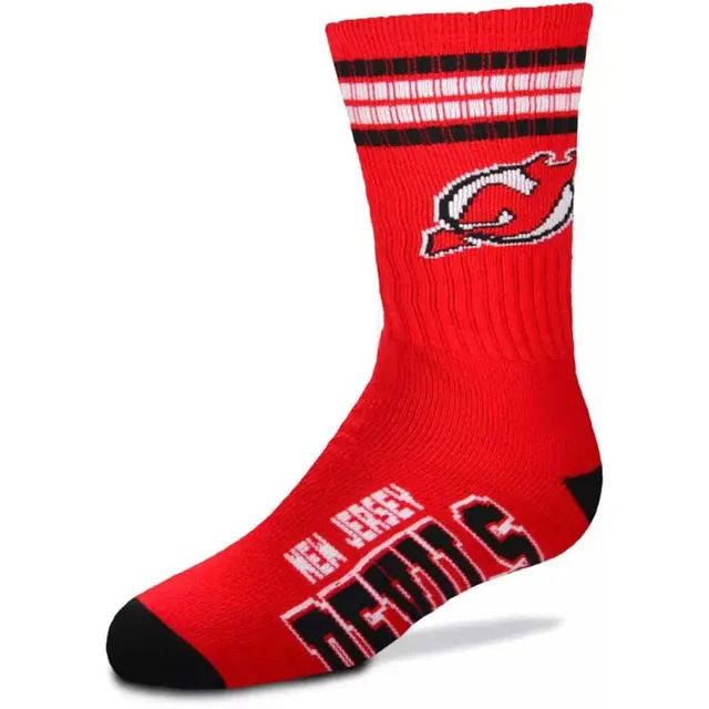 E-shop For Bare Feet Detské Ponožky New Jersey Devils NHL 4 Stripes Crew