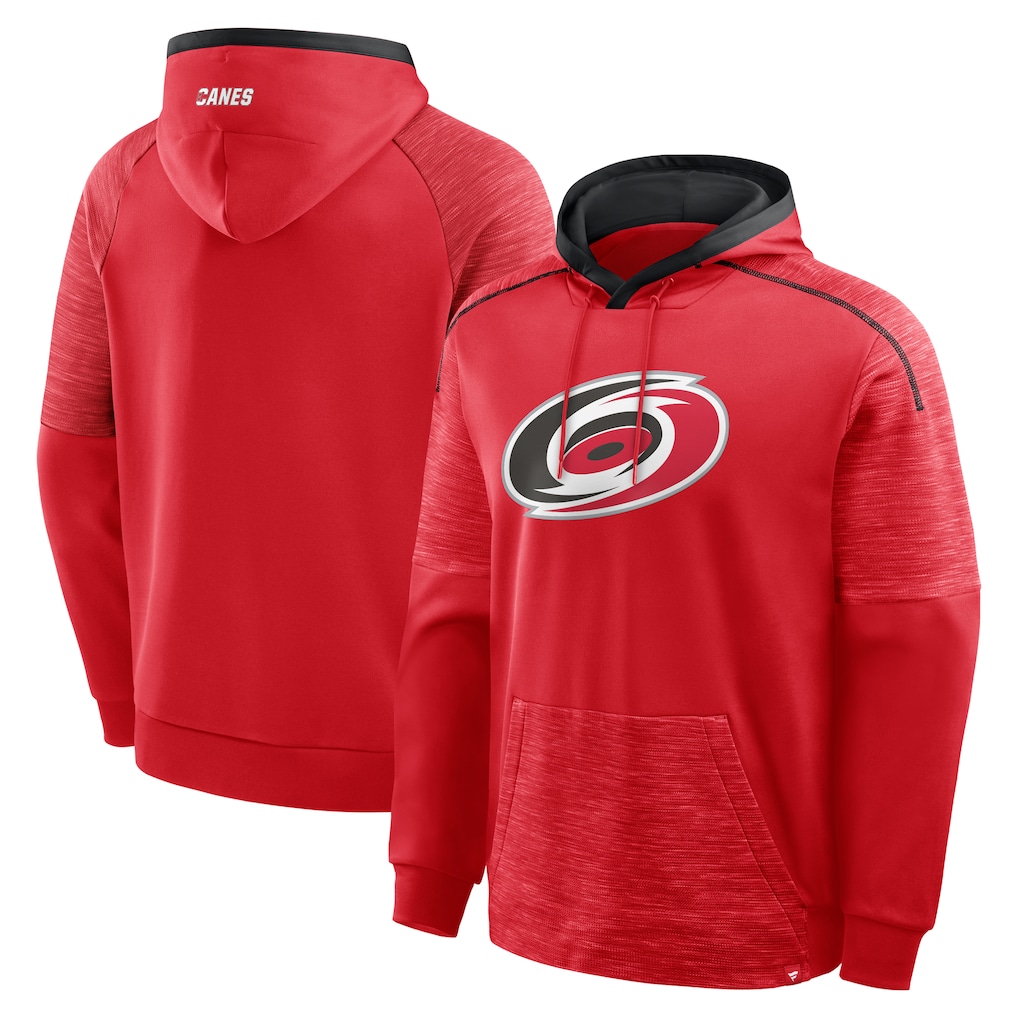 E-shop Fanatics Branded Pánska mikina Carolina Hurricanes NHL Goaltender Defender Raglan Pullover