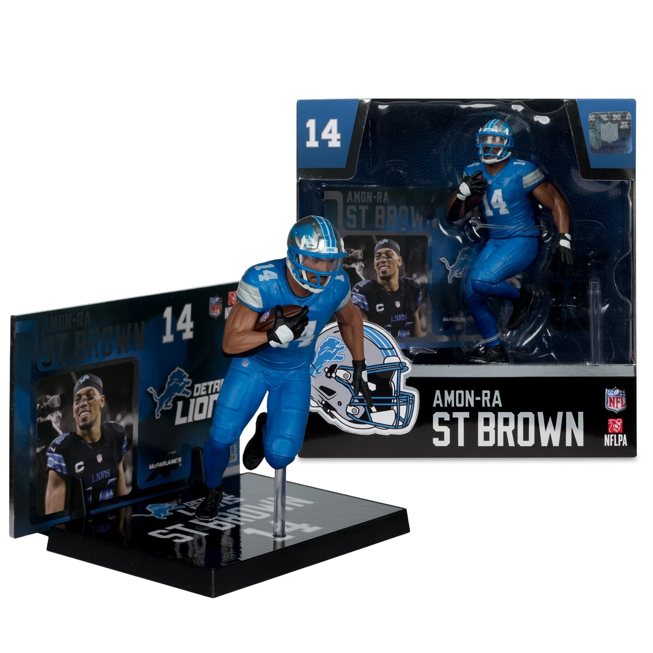McFarlane Figúrka Amon-Ra St. Brown Detroit Lions NFL Brown