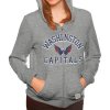 Dámská mikina Washington Capitals NHL Tri-Blend Full Zip