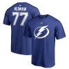 Pánské tričko #77 Victor Hedman Tampa Bay Lightning NHL Stack Logo Name & Number