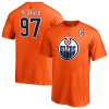 Detské Tričko #97 Connor McDavid Edmonton Oilers Stack Logo Name & Number