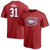 Detské Tričko #31 Carey Price Montreal Canadiens Stack Logo Name & Number