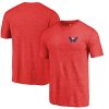 Tričko Washington Capitals Primary Logo Left Chest Distressed Tri-Blend