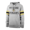 Pánská mikina Pittsburgh Penguins NHL Double Block ’47 Sleeve Stripe Hood