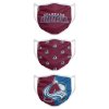 Roušky Colorado Avalanche NHL FOCO - set 3 kusy EU