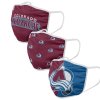 Roušky Colorado Avalanche NHL FOCO - set 3 kusy EU