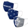 Roušky Toronto Maple Leafs FOCO - set 3 kusy EU