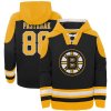 Dětská mikina David Pastrňák #88 Boston Bruins NHL Ageless Must-Have V-Neck Name & Number Pullover Hoodie - Black