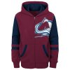 Dětská mikina Colorado Avalanche NHL Faceoff Colorblocked Fleece Full-Zip