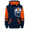 Dětská mikina Edmonton Oilers NHL Faceoff Colorblocked Fleece Full-Zip