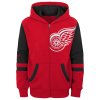 Dětská mikina Detroit Red Wings NHL Faceoff Colorblocked Fleece Full-Zip