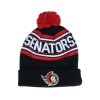 Dětská zimní čepice Ottawa Senators NHL Wordmark Cuffed Pom