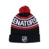 Dětská zimní čepice Ottawa Senators NHL Wordmark Cuffed Pom