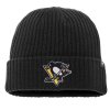 Pánská zimní čepice Pittsburgh Penguins NHL Core Cuffed Knit Black