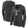 Dámské tričko Colorado Avalanche 2022 Stanley Cup Champions Locker Room V-Neck Long Sleeve