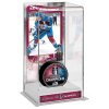 Vitrína na puk Colorado Avalanche NHL 2022 Stanley Cup Champions Nathan MacKinnon Logo Deluxe Tall Hockey Puck Case