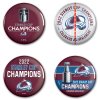 Sada placek Colorado Avalanche NHL 2022 Stanley Cup Champions 4-Pack Button Set