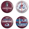 Sada placek Colorado Avalanche 2022 Stanley Cup Champions 4-Pack Button Set