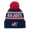 Dětská zimní čepice Columbus Blue Jackets NHL Wordmark Cuffed Pom