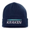 Pánská zimní čepice Seattle Kraken NHL Authentic Pro Game & Train Cuffed Knit Traditional Navy