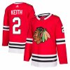Dres Chicago Blackhawks #2 Duncan Keith adizero Home Authentic Player Pro