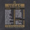 Pánské tričko Vegas Golden Knights NHL 2023 Stanley Cup Champions Roster Heather Charcoal
