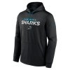 Pánská mikina San Jose Sharks NHL RINK Performance Pullover Hood Black-Active Blue