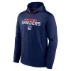 Pánská mikina New York Rangers NHL RINK Performance Pullover Hood Athletic Navy-Athletic Red