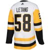 Pánský dres Pittsburgh Penguins NHL #58 Kris Letang adizero Away Authentic Player Pro