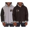 Pánská bunda Philadelphia Flyers NHL Oboustranná Two-Tone Reversible Fleece Hooded
