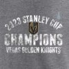 Pánské tričko Vegas Golden Knights NHL 2023 Stanley Cup Champions Tri-Blend Heather Gray