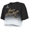 Dámské tričko Vegas Golden Knights NHL Mark Stone 2023 Stanley Cup Champions Name & Number Dip-Dye Cropped