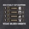 Pánské tričko Vegas Golden Knights NHL 2023 Stanley Cup Champions Schedule T-Shirt