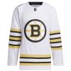 Pánský dres Boston Bruins NHL adidas White 100th Anniversary Primegreen Authentic Jersey