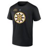 Pánské tričko David Pastrňák #88 Boston Bruins NHL 100th Anniversary Stack Logo Name & Number