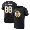 Pánské tričko David Pastrňák #88 Boston Bruins NHL 100th Anniversary Stack Logo Name & Number