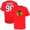 Detské tričko Connor Bedard #98 Chicago Blackhawks Player Name & Number Red