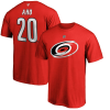 Pánske tričko Sebastian Aho #20 Carolina Hurricanes NHL Authentic Stack Name & Number
