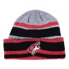 Pánská zimní čepice Arizona Coyotes NHL adidas Heathered Grey Beanie