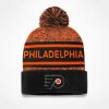 Pánská zimní čepice Philadelphia Flyers NHL Authentic Pro Rink Heathered Cuffed Pom Knit