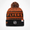 Pánská zimní čepice Philadelphia Flyers NHL Authentic Pro Rink Heathered Cuffed Pom Knit