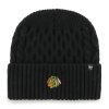 Pánská zimní čepice Chicago Blackhawks NHL Drumcliffe '47 CUFF KNIT Black