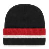Pánská zimní čepice Chicago Blackhawks NHL Split Cuff 47 CUFF KNIT Black