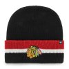 Pánská zimní čepice Chicago Blackhawks NHL Split Cuff 47 CUFF KNIT Black