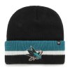Pánská zimní čepice San Jose Sharks NHL Split Cuff 47 CUFF KNIT Black