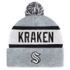 Pánská zimní čepice Seattle Kraken NHL Biscuit Knit Skull