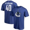 Pánske Tričko Elias Pettersson #40 Vancouver Canucks Authentic Stack Name & Number