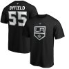 Pánske Tričko Quinton Byfield #55 Los Angeles Kings Authentic Stack Name & Number