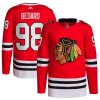 Pánský dres Connor Bedard #98 Chicago Blackhawks NHL Adidas Authentic Primegreen Player Pro Red
